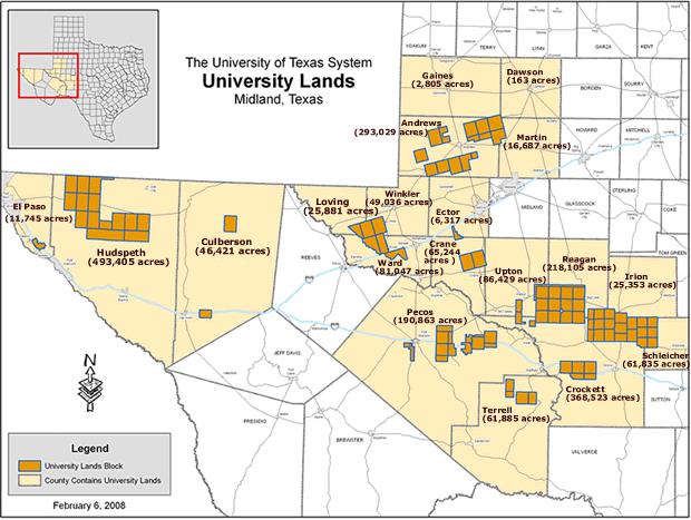The University of Texas System, University Lands, Midland, Texas